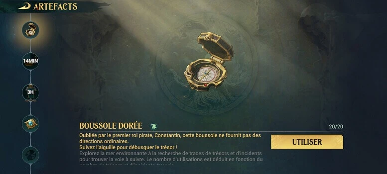 guide Sea of Conquest artefacts