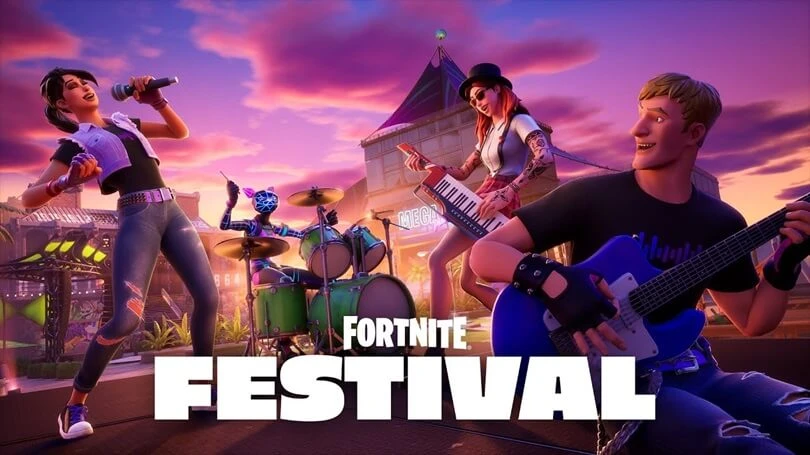 Fortnite Festival, das Musikspiel des lobby des Fortnite Metaverse