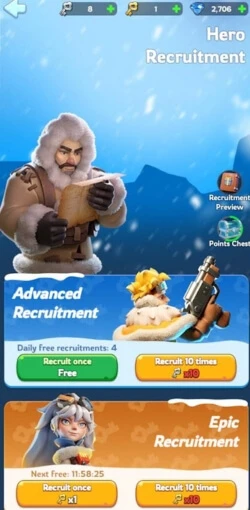Recruit your heroes in Whiteout Survival