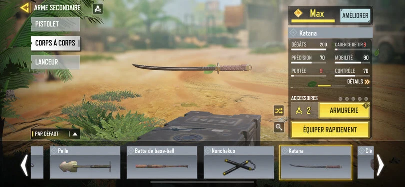 Call of Duty mobile best weapons tier list: melee weapon
