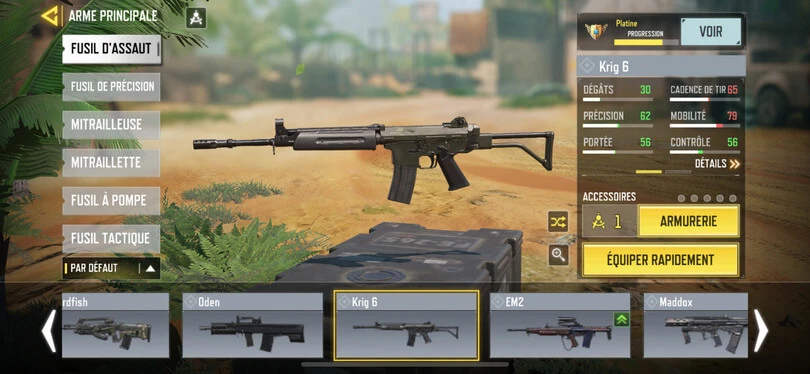 best weapons in Call of Duty Mobile tier list: assault rifle