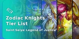 Tier List Saint Seiya Legend of Justice of the best knights of the Zodiac