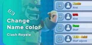 How to change your Clash Royale nickname color?