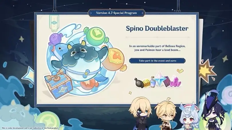 Spino Doubleblaster Genshin Impact 4.7 Preview