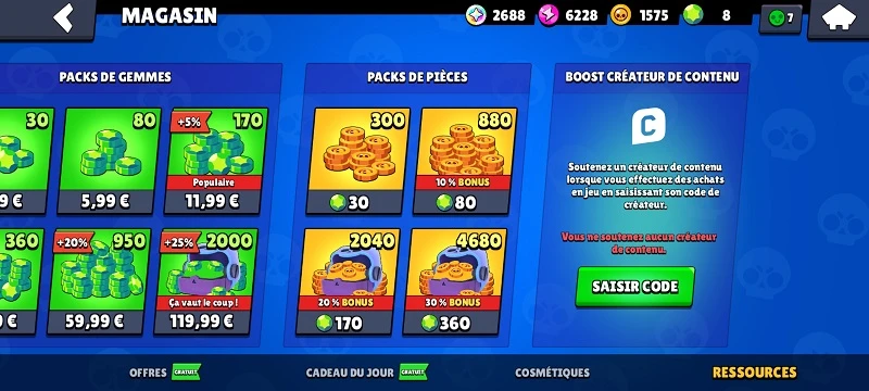 codes Brawl Stars