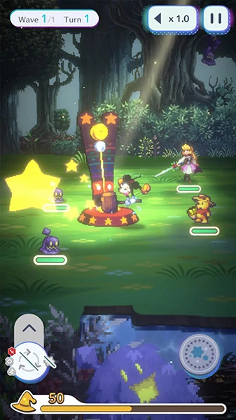 Gameplay von Disney Pixel RPG