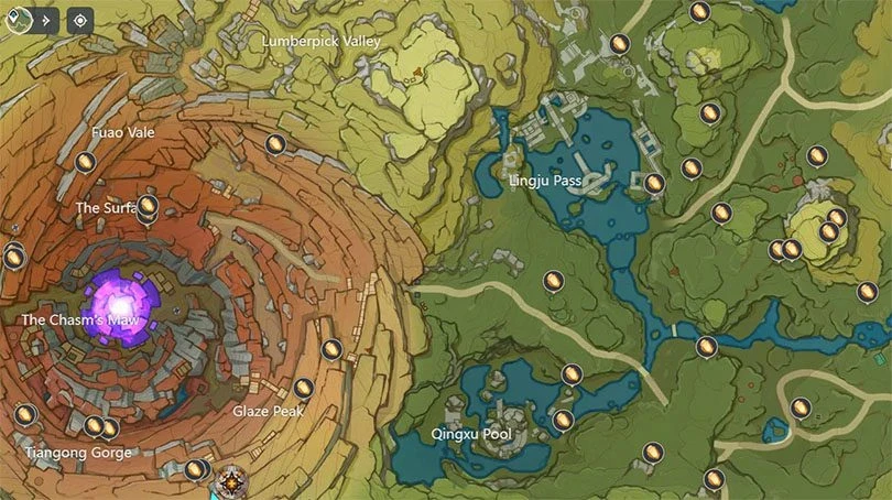 Location of Cor Lapis