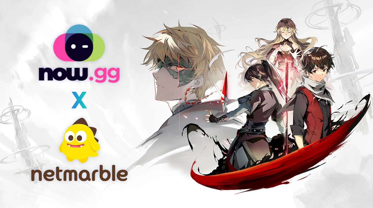 Now.gg x Netmarble-Partnerschaft, um ToG: New World online zu spielen.