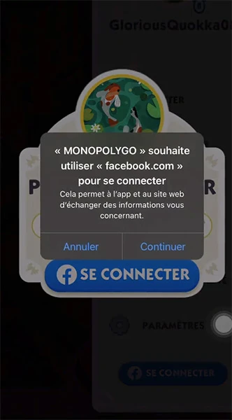 Connecter MOGO à votre compte Facebook