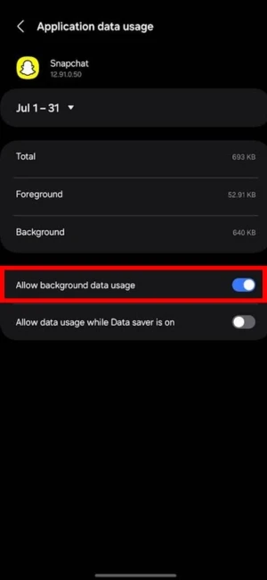 disable your background data usage in Android