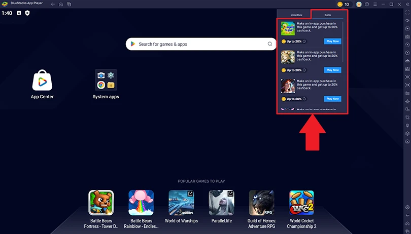 Offers and Deals in Bluestacks Store