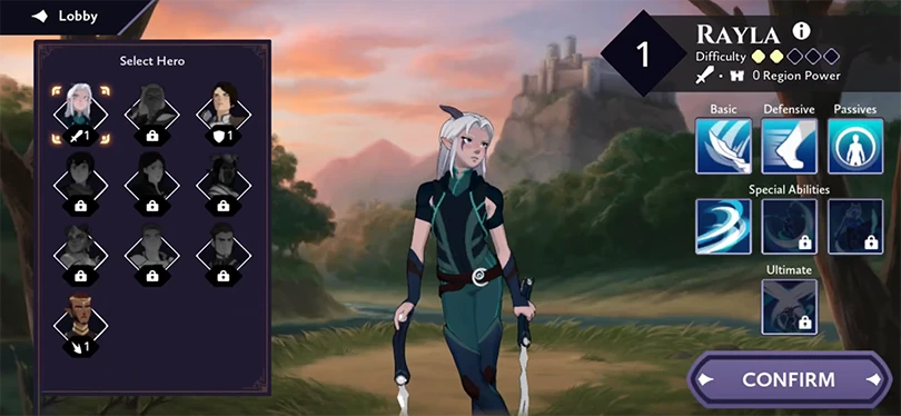 Release of The Dragon Prince: Xadia: characters