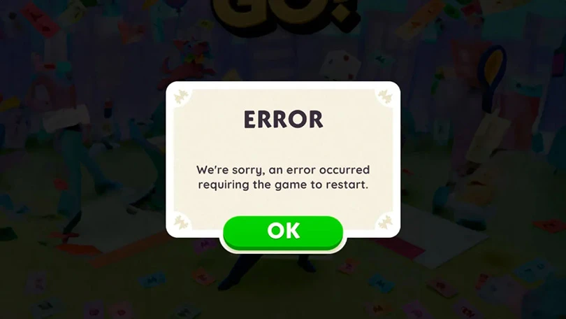 Bug Monopoly GO : restart error