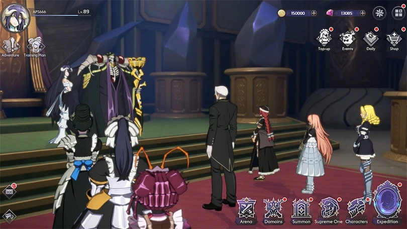 Personnages dans Lord of Nazarick