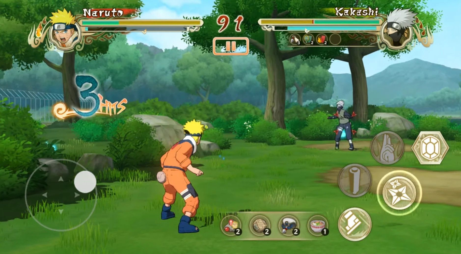 NARUTO: Ultimate Ninja STORM mobile release: combat