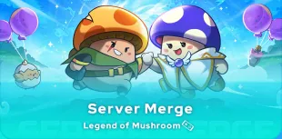 What is the Legend of Mushroom server merger?