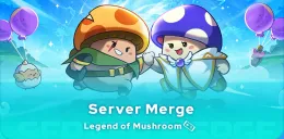 What is the Legend of Mushroom server merger?