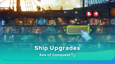 Sea of Conquest ship upgrades