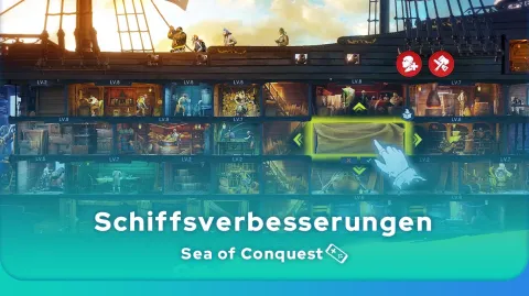 Sea of Conquest Schiffsverbesserungen