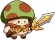 Épeiste vs Combattant divin dans Legend of Mushroom