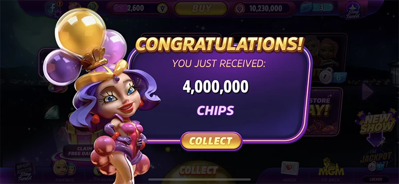 Die Belohnungen der POP! Slots free chip links