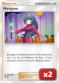 Carte Morgane x2 pour les meilleurs decks Pokémon TCG Pocket