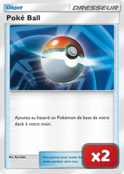 Carte Poké Ball x2 pour les meilleurs decks Pokémon TCG Pocket