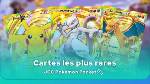 Cartes les plus rares de JCC Pokémon Pocket