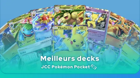 meilleurs decks sur le JCC Pokémon Pocket