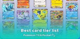 Examples of the best cards from the Pokémon TCG Pocket tier list