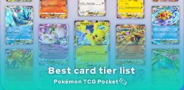 Examples of the best cards from the Pokémon TCG Pocket tier list