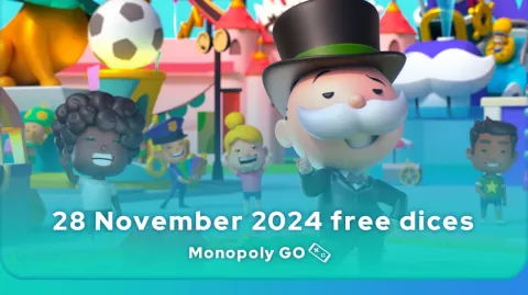 Monopoly GO free dice from 28 November 2024