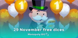 Monopoly GO free dice from 29 November 2024