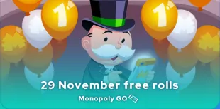 Gratiswürfel Monopoly GO vom 29. November 2024