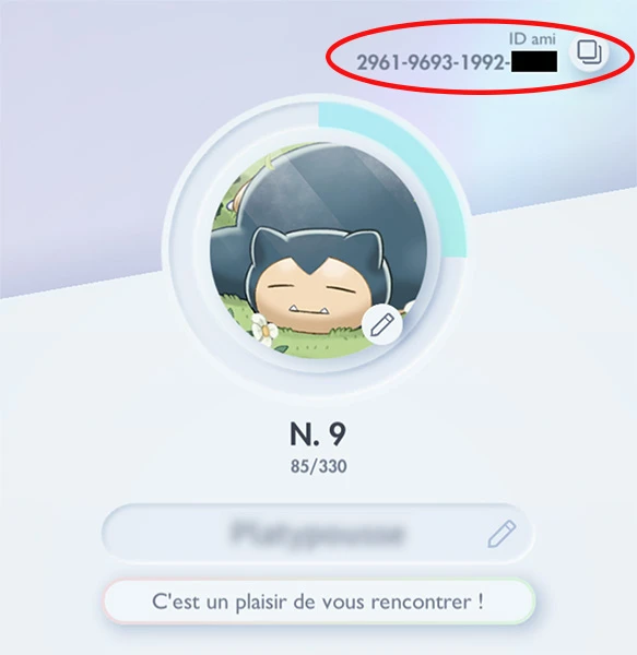 Ajouter amis sur Pokémon GO avec le code ID