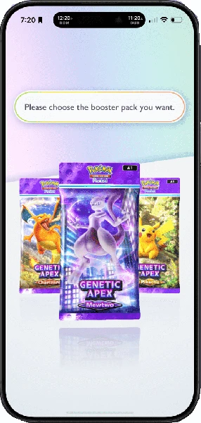 Card carousel in Pokémon TCG Pocket