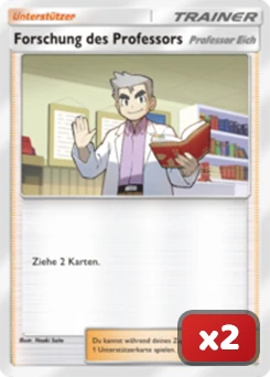 Professorenforschungskarte x2 für die besten Pokémon TCG Pocket Decks