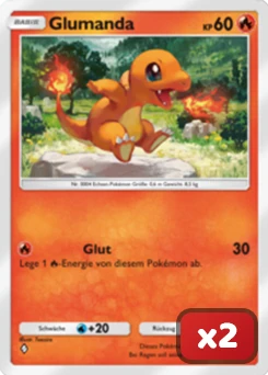 Salamander-Karte x2 für die besten Pokémon TCG Pocket Decks