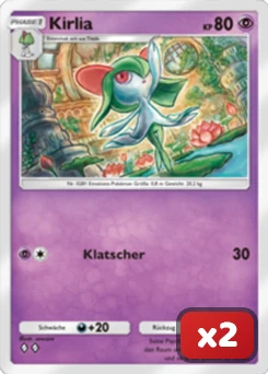 Kirlia-Karte x2 für die besten Pokémon TCG Pocket Decks