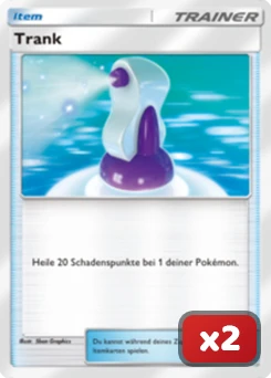 Trankkarte x2 für die besten Pokémon TCG Pocket Decks