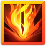 Avatar du sort Touché Enflammé pour le build Iop Justelame Waven