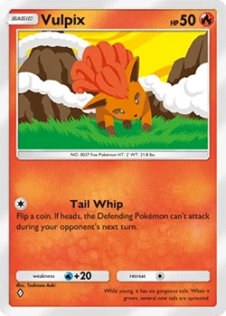 Vulpix in the deck building of Pokémon TCG Pocket