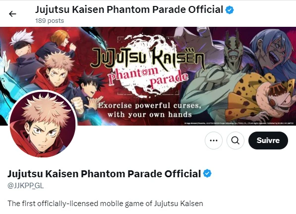 Jujutsu Kaisen Phantom Parade codes on X