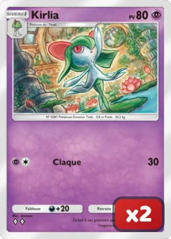 Carte Kirlia x2 pour les meilleurs decks Pokémon TCG Pocket