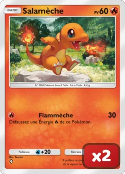 Carte Salamèche x2 pour les meilleurs decks Pokémon TCG Pocket