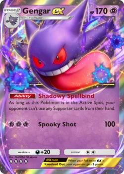 Gengar-EX-Karte für die Tierlist Pokémon TCG Pocket