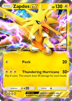 Zapdos-EX-Karte für die Pokémon TCG Pocket Tierlist