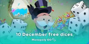 Monopoly GO free dice from 10 December 2024