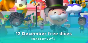 Monopoly GO free dice from 13 December 2024