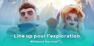 Line up pour l'exploration dans Whiteout Survival